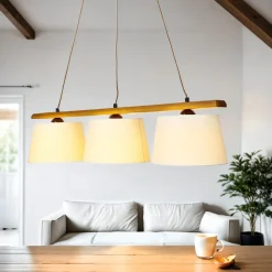 Hängeleuchte Beleuchtung Holz Rustikal Esstisch