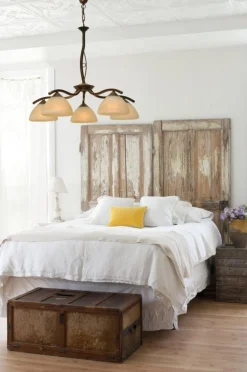 Hängeleuchte BOLZANO in Braun Patina 5-flmg