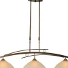 Hängeleuchte BOLZANO in Braun Patina 3-flmg
