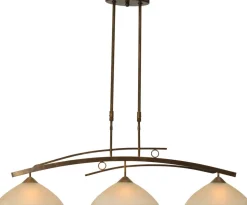 Hängeleuchte BOLZANO in Braun Patina 3-flmg