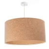 Hängeleuchte E27 Ø 40 cm Natur Weiß Kork Esszimmer