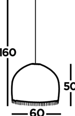 Hängeleuchte E27 Ø 60 cm Weiß Natur Holz Bambus Korb Boho