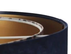 Hängeleuchte E27 rund Ø 50 cm Stoff Velours Optik KARIM