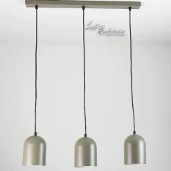 Hängeleuchte Esstisch 3-flammig Grau E27 verstellbar