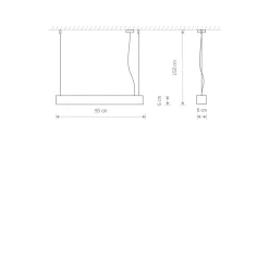 Hängeleuchte Esstisch T8 LED 3000 K 2300 lm B: 95 cm lang
