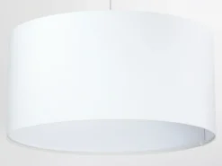 Hängeleuchte Esstisch Weiß Stoff Wohnzimmer