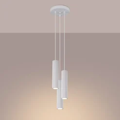 Hängeleuchte 3-flammig GU10 Modern B: 19,5 cm Weiß BERTA