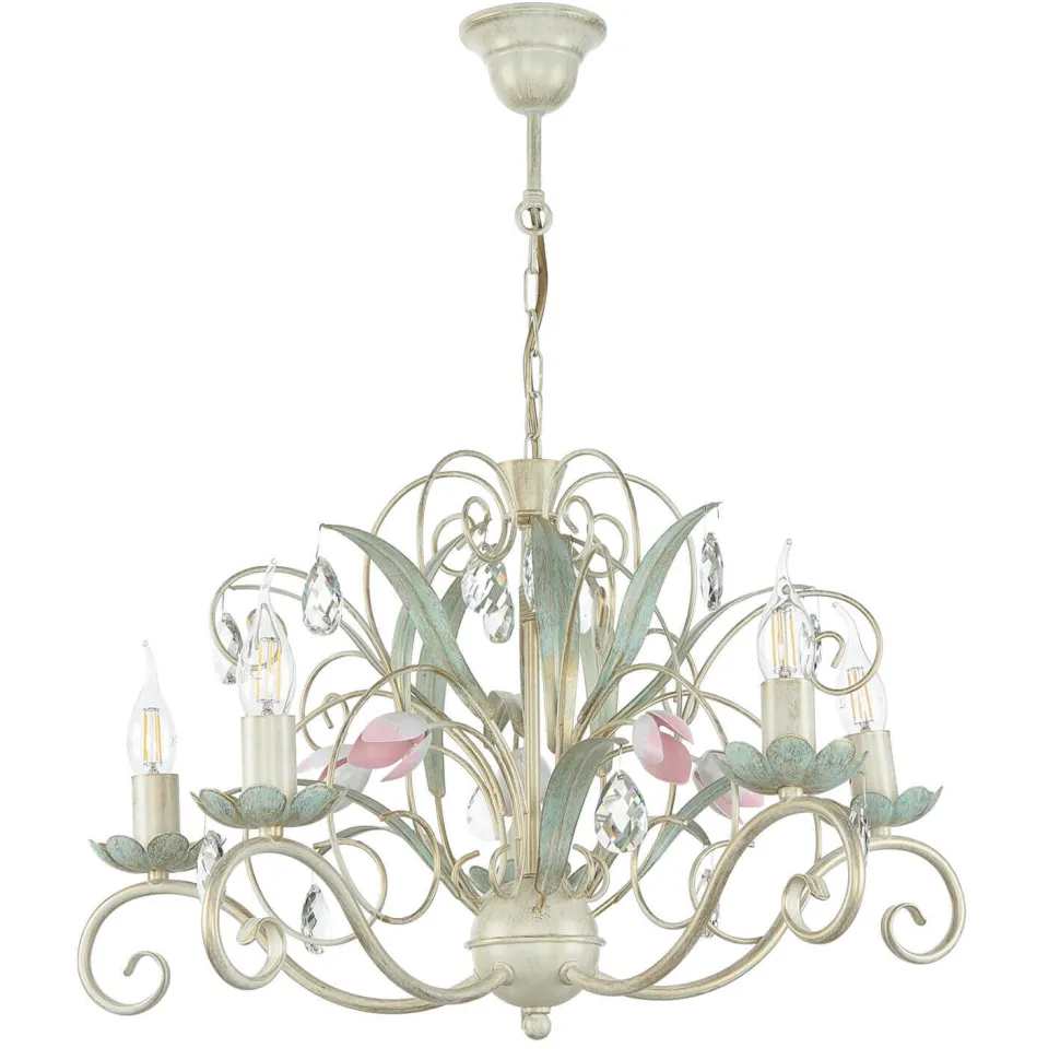 Hängeleuchte Floral Ø62cm 5-flmg