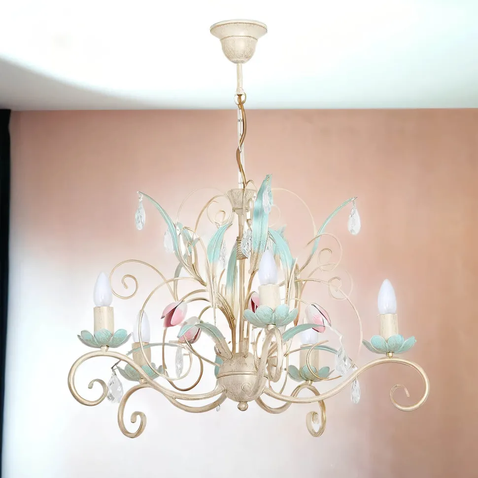 Hängeleuchte Floral Ø62cm 5-flmg