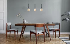 Hängeleuchte für E27 3-flammig Schwarz Öl-Effekt