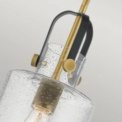 Hängeleuchte Glas 18 cm breit H: max. 141,6 cm verstellbar