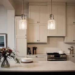 Hängeleuchte Glas 18 cm breit H: max. 141,6 cm verstellbar