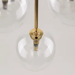 Hängeleuchte Glas Metall Ø 35 cm 5-flammig G9 verstellbar