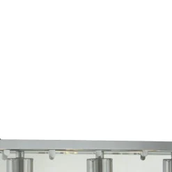 Hängeleuchte Glas Metall B: 90 cm 5x E27 Chrom Klar