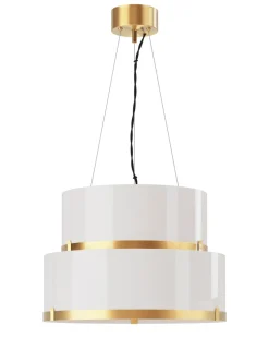 Hängeleuchte Glas Metall E27 50 cm breit H: max. 120 cm