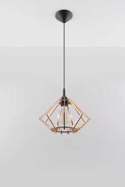 Hängeleuchte Holz Modern dekorativ MARTINIA Esstisch