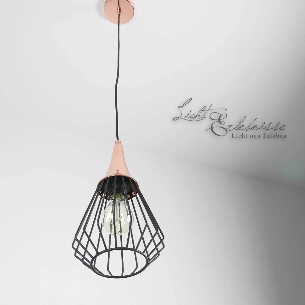 Hängeleuchte in Kupfer
