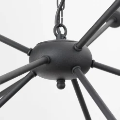 Hängeleuchte in Schwarz Ø77cm 9-flmg