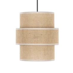 Hängeleuchte Jute Metall Ø 20 cm E27 Boho Design GREET