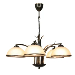 Hängeleuchte KORFU in Messing Antik 5-flmg