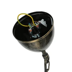 Hängeleuchte KORFU in Messing Antik 5-flmg