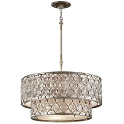 Hängeleuchte Kristall 6-flammig rund bis 2m Esstisch