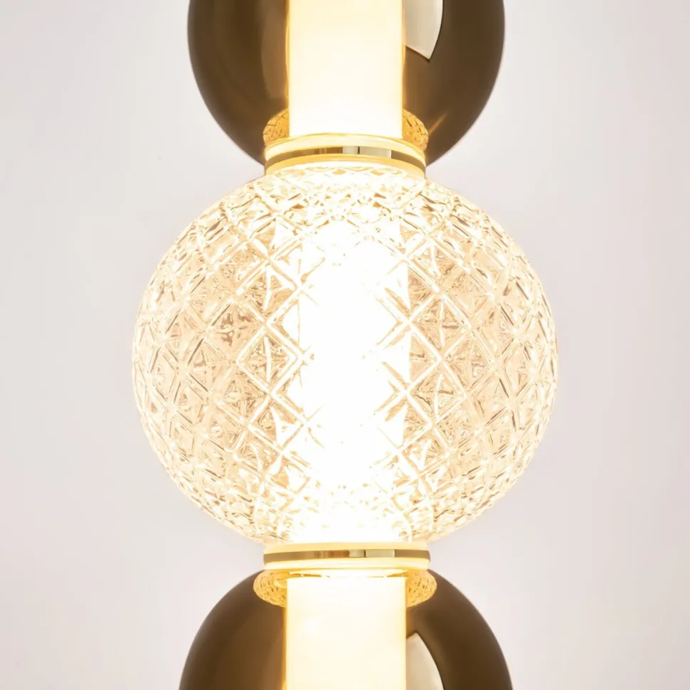 Hängeleuchte LED Metall Rauchglas B: 38 cm 4000 lm INA