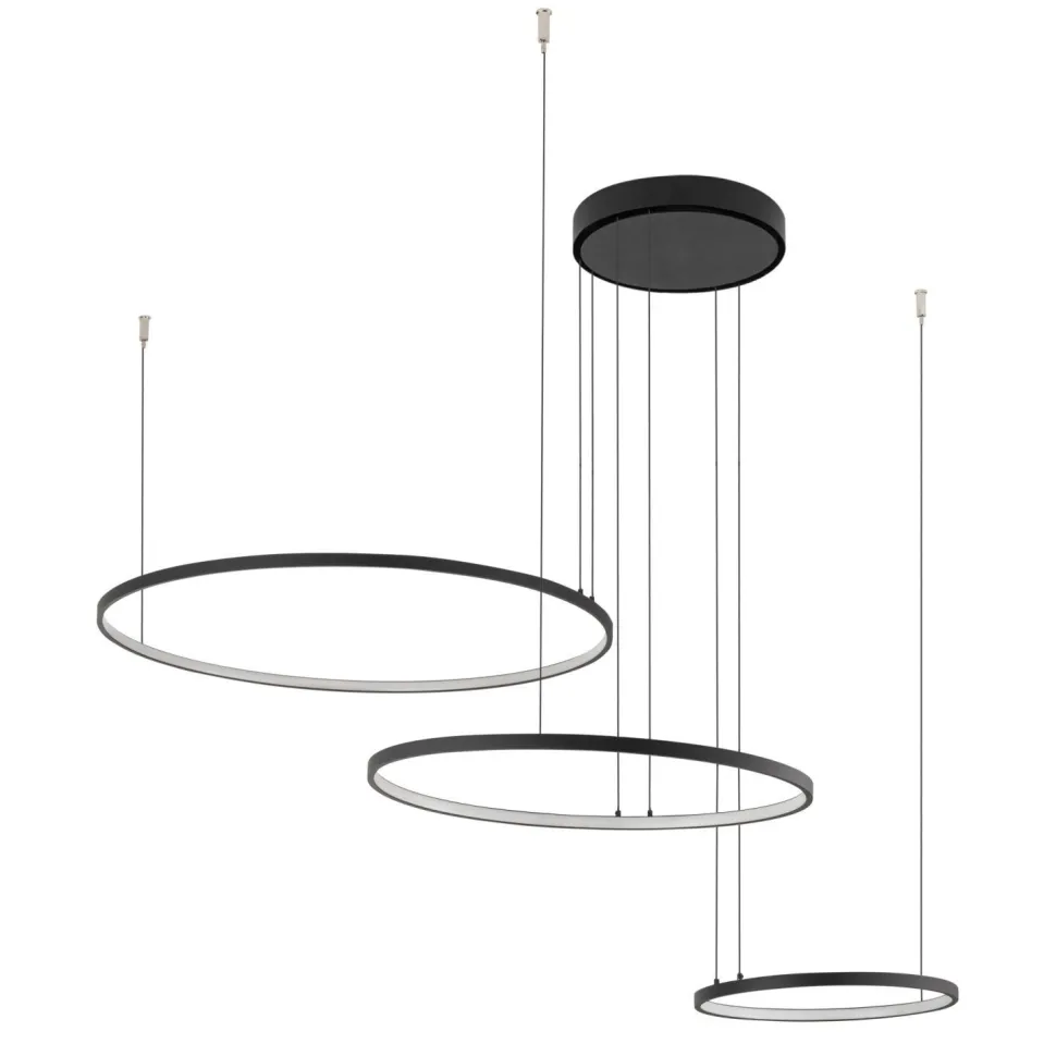 Hängeleuchte LED Schwarz 4000 K 1800 lm Metall Modern