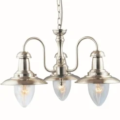 Hängeleuchte maritim silberfarben