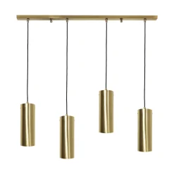 Hängeleuchte Messing B: 90cm H: max. 110cm verstellbar 4x E27