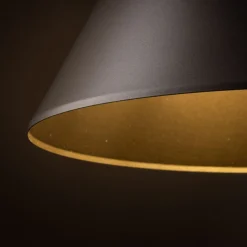 Hängeleuchte Metall Ø 32 cm Kegelschirm E27 Retro Design