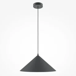 Hängeleuchte Metall Ø 35 cm rund H: max. 318 cm Schwarz