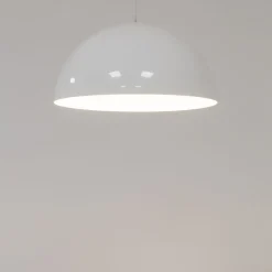 Hängeleuchte Metall Ø 33 cm Weiß Vintage GX53 verstellbar