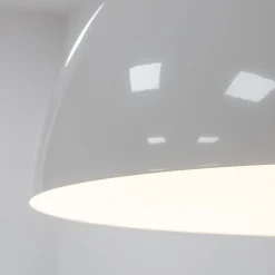 Hängeleuchte Metall Ø 33 cm Weiß Vintage GX53 verstellbar