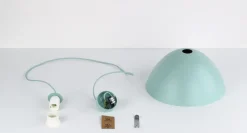 Hängeleuchte Metall E27 rund Ø 34 cm H: max. 165 cm Mint