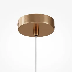 Hängeleuchte Metall Glas Ø 20 cm H: max. 344,1 cm G9