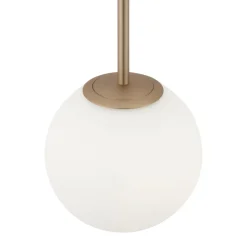 Hängeleuchte Metall Glas Ø 18 cm rund H: max. 180 cm