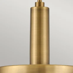 Hängeleuchte Metall Glas D: 33 cm H: max. 140,4 cm in Messing