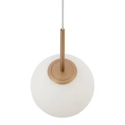 Hängeleuchte Metall Glas D: 20 cm rund H: max. 180 cm