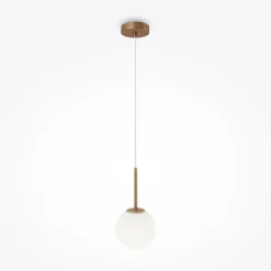 Hängeleuchte Metall Glas E14 D: 15 cm H: max. 180 cm