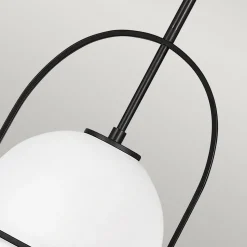 Hängeleuchte Metall Glas E27 rund Ø 28,9 cm Vintage