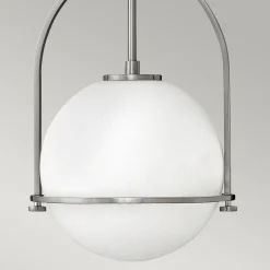 Hängeleuchte Metall Glas rund D: 28,9 cm E27 Vintage