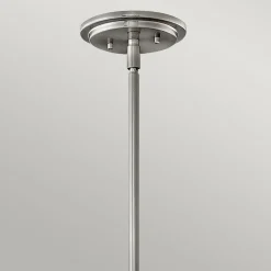 Hängeleuchte Metall Glas rund D: 28,9 cm E27 Vintage