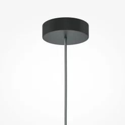 Hängeleuchte Metall Glas rund D: 10 cm H: max. 336,5 cm