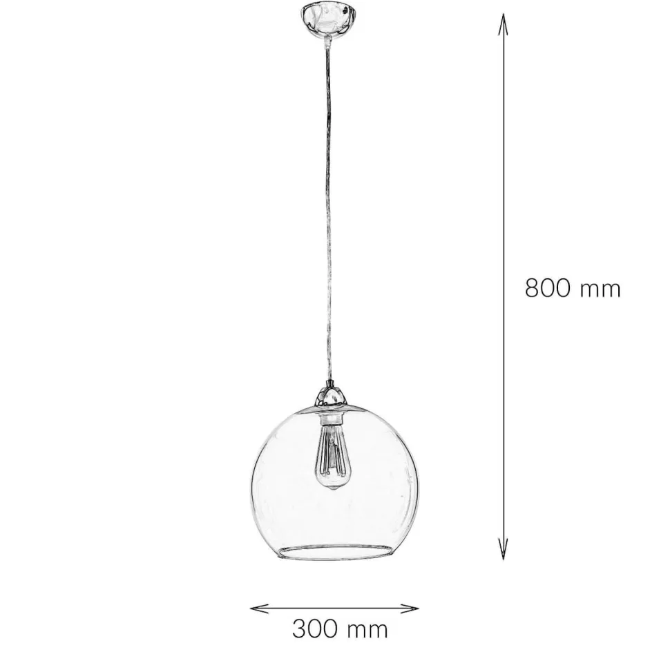 Hängeleuchte mit Glasschirm Grün