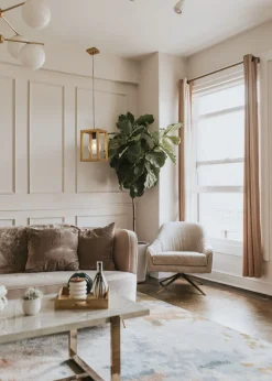 Hängeleuchte Natur Schwarz eckig E27 Holz Bambus