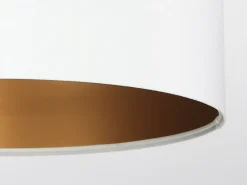 Hängeleuchte ROSIE Creme Gold Retro rund Esstisch