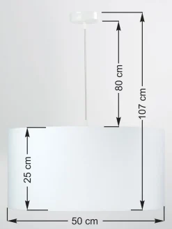 Hängeleuchte ROSIE Creme Gold Retro rund Esstisch