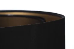 Hängeleuchte Satin Netz Ø 50 cm E27 rund Schwarz Gold