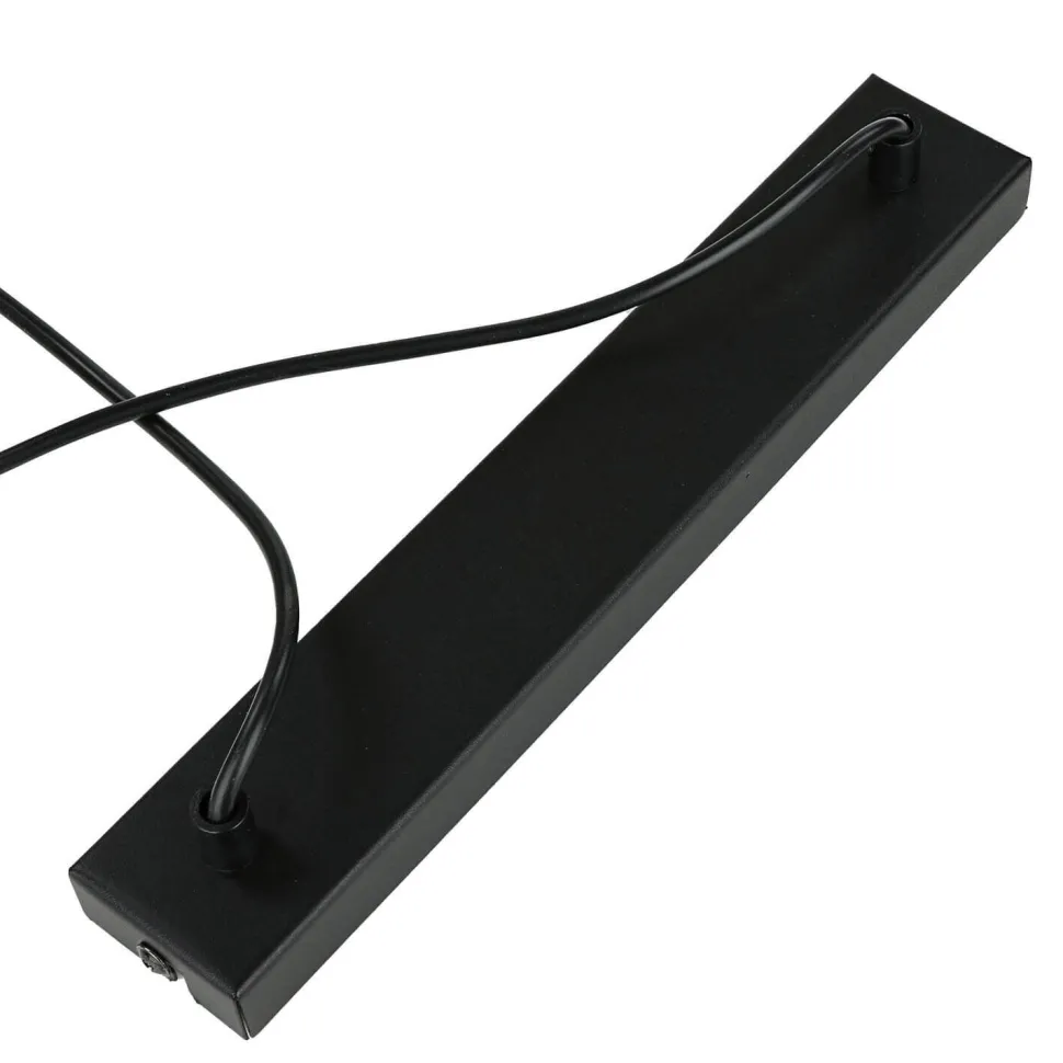 Hängeleuchte Schwarz Gold verstellbar Metall Stoff E27